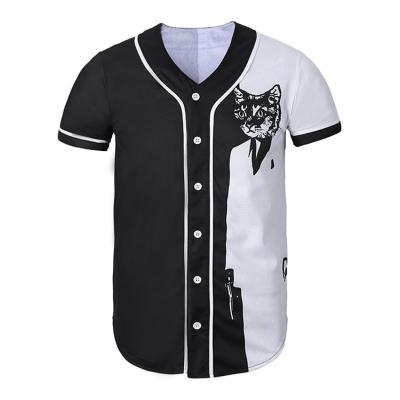 China Hot Sale OEM Antibacterial Fashion Custom Baseball Jersey Sublimation Baseball Shirt for sale