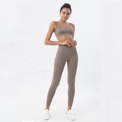 China Wholesale Breathable Gym Fitness Clothing Plus Size Activewear Compression Spandex Yoga Set For Women for sale