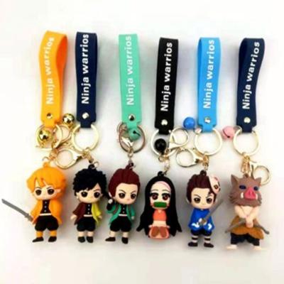 China Anti-scrac small soft 3D doll rubber key chain for wholesale for sale