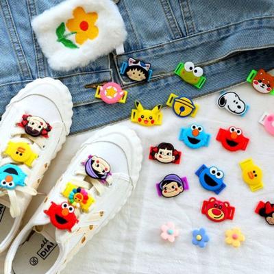 China Durable cute anime cartoon shoe decorative buckle, canvas lace buckle for wholesale for sale