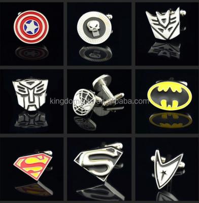 China ALLOY movie styles cufflinks in stock, movie badge, metal pins for sale