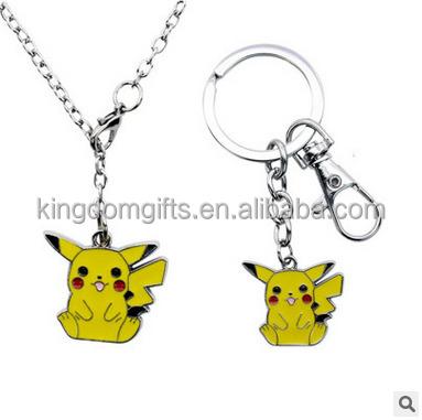 China Hot Sale Metal Pokemon Pikachu Metal Keychains for sale