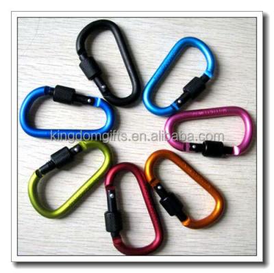 China Anti-slip our door carabiner, aliuminum carabiner, climbing carabiner for mountaineering for sale