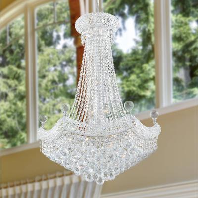 China Unique Empire Crown Hotel Chandelier Wedding Banquet Restaurant Crystal Chandeliers 62055 for sale