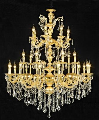 China Golden Crystal Big Mosque Chandelier Glass Arm Light For The Perfect Home for sale