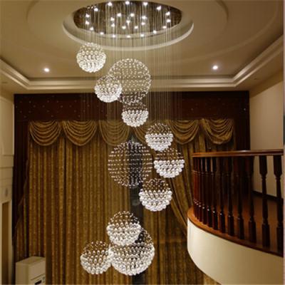 China Iighting Decorative Modern Luxury Solar System Spiral Raindrop Chandelier for Entrance Foyer for sale