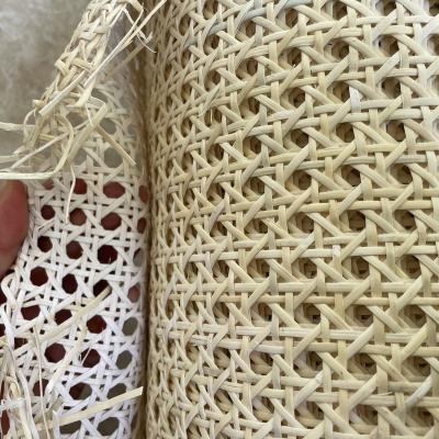 China Good Quality Natural Mesh Rattan Cane Webbing Roll Stocked Weave Bleached Rattan for sale