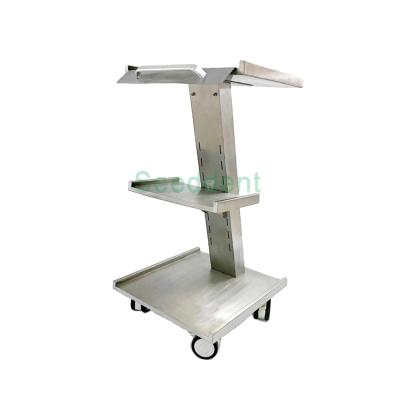 China Steel Dental Inline Socket 304 Stainless Steel Tool Cart for sale