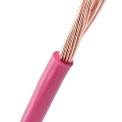 China RVV PVC 2 Cores Stranded Copper Electric Cable Wire THW THHN TWD Insulated 6 mm2 for sale