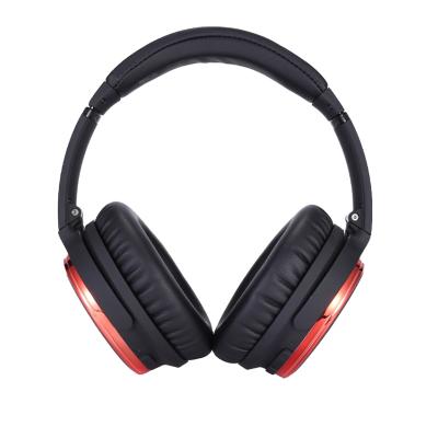 China Soft Earpads Logo Customize Wireless Active Noise Canceling Wireless BT 5.0 Earphone Over Ear Wireless BT Headphones for sale