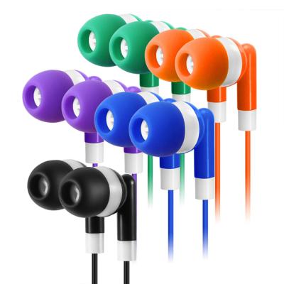 China Free Sample 3.5mm Jack Wired In-Ear Earpiece One Time Use Mono Disposable Earphone Earbuds for sale