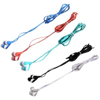 China Bulk Cheap In-Ear Earphone In-Ear Earphone Wired Stereo Custom Colored Color 3.5mm PVC Or Tape Wire 20hz-20khz AE08 for sale