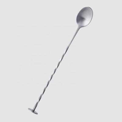 China OEM Factory Direct Small Long Stainless Steel Bar Cocktail Viable Martini Wine Mixing Spoon for sale