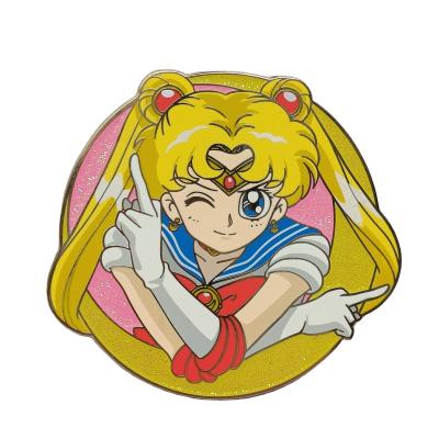 China Europe No Min Metal Badge Gold Plated Sailor Moon Hard Enamel Pin Christmas Gifts for sale