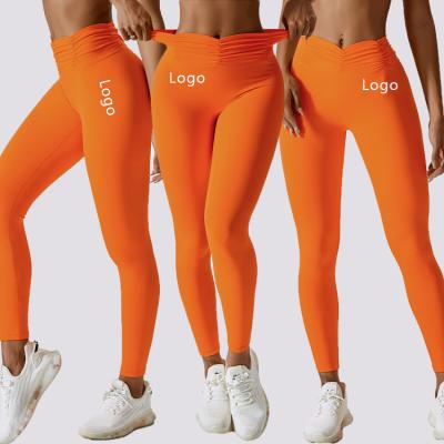 China Polainas Breathable Sportswear High Stretch Soft Skin Second Comfy Tight Fit Yoga Pants Fitness Women Waist Highs Leggings for sale