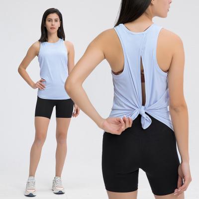 China Fashion Breathable Yoga OEM Sports Tops Workout Shirts Gym Crop Sleeveless Crop Muscle Tank Tops Cute Sporty Tank Tops For Women for sale