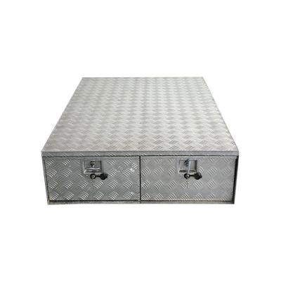 China Tools Box Safe And Reliable Waterproof Aluminum Profile Case Caster Truck Crate Storage Tool Box for sale