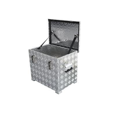 China Tools Box Professional Camper Square Ute Aluminum Alloy Design Aluminum Alloy Plate Checkered Tool Box for sale