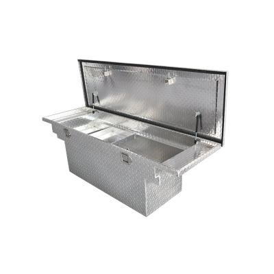 China Tools Box High Quality Checker Underbody Flatbed Trailer Pickup Underbed Saddle Drawer Truck Box Storage Aluminum Tool Box for sale