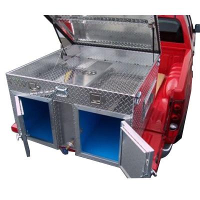 China Kennel Top Cover Double Door Dog Box for sale