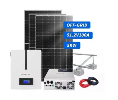 China 5kw batería solar completa de la pared del litio del almacenamiento de la energía solar de la solución 48v en venta