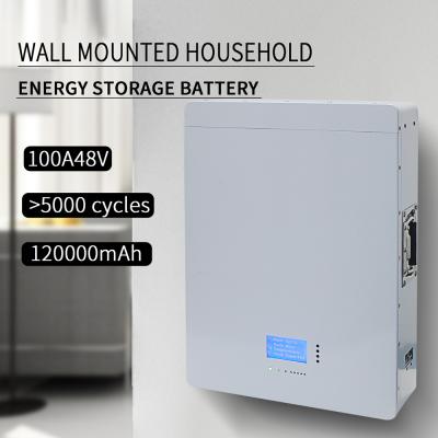 Chine batterie au lithium solaire de la batterie 48v 120ah du mur 5kwh avec l'affichage d'affichage à cristaux liquides à vendre