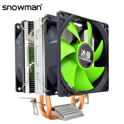 China Heat Pipe 4 Pin PWM 90mm LGA 775 1150 1151 Processor SNOWMAN CPU Cooler 2 for sale