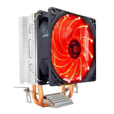 China Quiet Computer Case SNOWMAN PWM CPU Cooler 2 Heat Pipes PC Radiator LGA 775 4Pin 90mm RGB 1150 1151 1155 1366 CPU Fans AM2 AM3 for sale