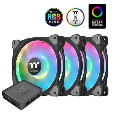 China Thermaltake 14cm LED RGB Riing Duo Case Fans Computer Case (14 Fan X3-16.8 Million cm Color - Number for sale