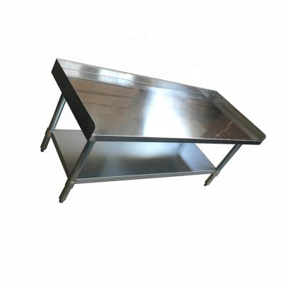 China New Style Restaurant Hotel Cafe Restaurant Hotel Bar Rush Heavy Duty Stainless Steel Kitchen Equipment Rack With Undershelf NSF Certified for sale