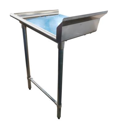 China Standard Size Fits All Commercial Dish Joints NSF Approved Food Service Stainless Steel Dish Tables - Clean Dish Tables With Backsplash And Adjustable Bullet Feet for sale