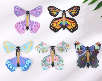 China Magicians 2022 Magic Butterfly Flying Card Toy Butterfly Wedding Magic Props Magic Tricks for sale