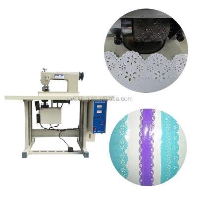 China Ultrasonic Embossing And Cutting Machine / Edge Trimmer Lace Curtain Embossing And Cutting Machine / Tablecloth Embossing And Cutting Machine for sale