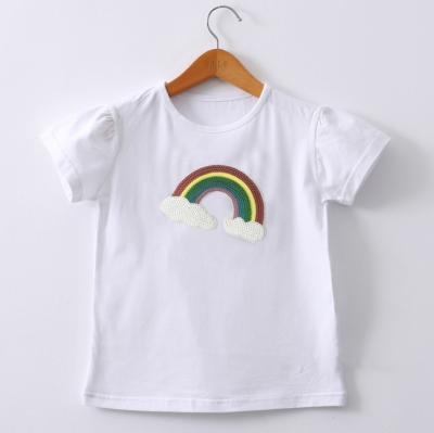 China Short Sleeve Kids Girl T Shirt Summer Baby Cotton Tops Toddler Tees Clothes Kids Clothing Cartoon T-shirts Short Sleeves Loungewear for sale