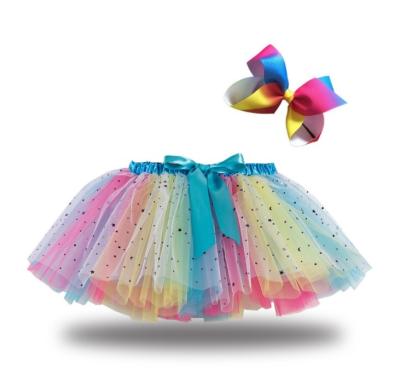 China Baby SkirtsPrincess Mini Pettiskirt Party Dance Rainbow Tulle Skirt Tutu Skirt Skirts Clothes For Girls Kids for sale