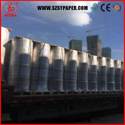 China Manufacturer Cheap Roll 80gsm Heat Sensitive Copy Paper Roll King Jumbo Roll Paper Big Elephant Roll Paper 405*6000M for sale