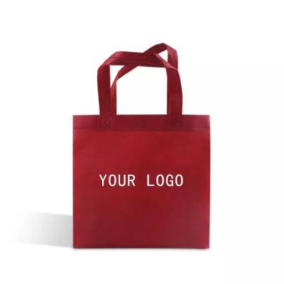 China Recyclable Customized Logo Reusable 1 Bottle Wine Non Woven Shopping Tote Bag for sale