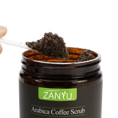 China New Design Private Label Organic Exfoliator Whole Detoxing Body Scrub Coffee Orange Exfoliating Body Scrub for sale