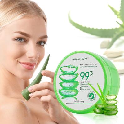 China New Arrival Moisturizer Dark Spot Remover Skin Tightening Anti Acne Soothing 100% Pure Natural Organic Aloe Vera Gel Face Cream 99% for sale