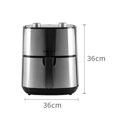 China Commercial Oil Free Multifunctional Power Digital Electric Oven Air Fryer Without Oil Air Fryer Kitchen Appliances Manual Control for sale