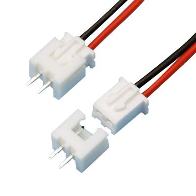 China Custom 2.54mm Pitch XH 2 Pin Wire Harness Micro jst 24AWG Connector Plug Wiring Harness Assembly for sale