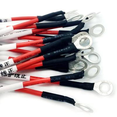 China Custom ring round spade flag shape terminal wiring cables harness for battery home appliance for sale