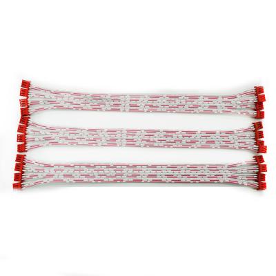 Китай Customize Red-White AWM 2468 26AWG 2-12 pin Double Head Flat Cable 300V PH Ribbon Cable Assembly продается