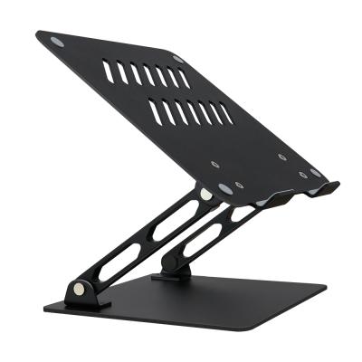 China Ergonomic Flexible Foldable Height Adjustable Aluminum Portable Folding Adjustment Desktop Laptop Tablet Holder Riser Stand en venta