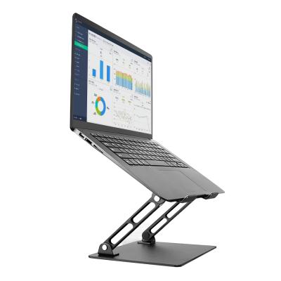 China 17 inch Folding Laptop Stand Portable Aluminum Notebook Stand Holder Adjustable en venta