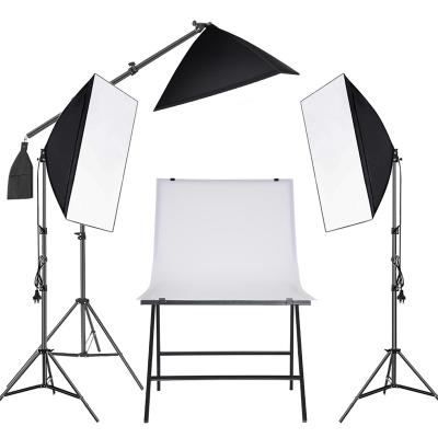 China Convenience Photographic Equipment with 60*100cm Photo Table and 3 Soft Light Boxes Still Set for Photo Studio Life Shooting for sale