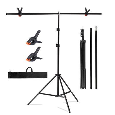 China 150*200cm portable foldable t-type studio background stand photography stand system for shooting visual studio for sale