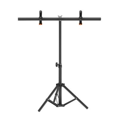 China Portable foldable adjustable 68*75cm metal photography background t-shape stand for photo studio photography for sale