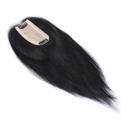 China Brazilian Remy Human Hair Closure Piece Handtied Snoilite 6*13cm SILK TOP Clip in Base Silk Topper for sale