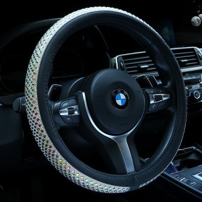 China Perfectly fit factory direct wholesale diamond wheel cover rhinestone steering wheel cover bling steering wheel cover for sale